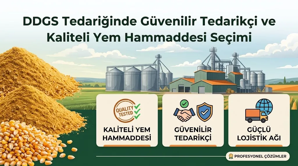 DDGS Tedariğinde Güvenilir Tedarikçi ve Kaliteli Yem Hammaddesi Seçimi